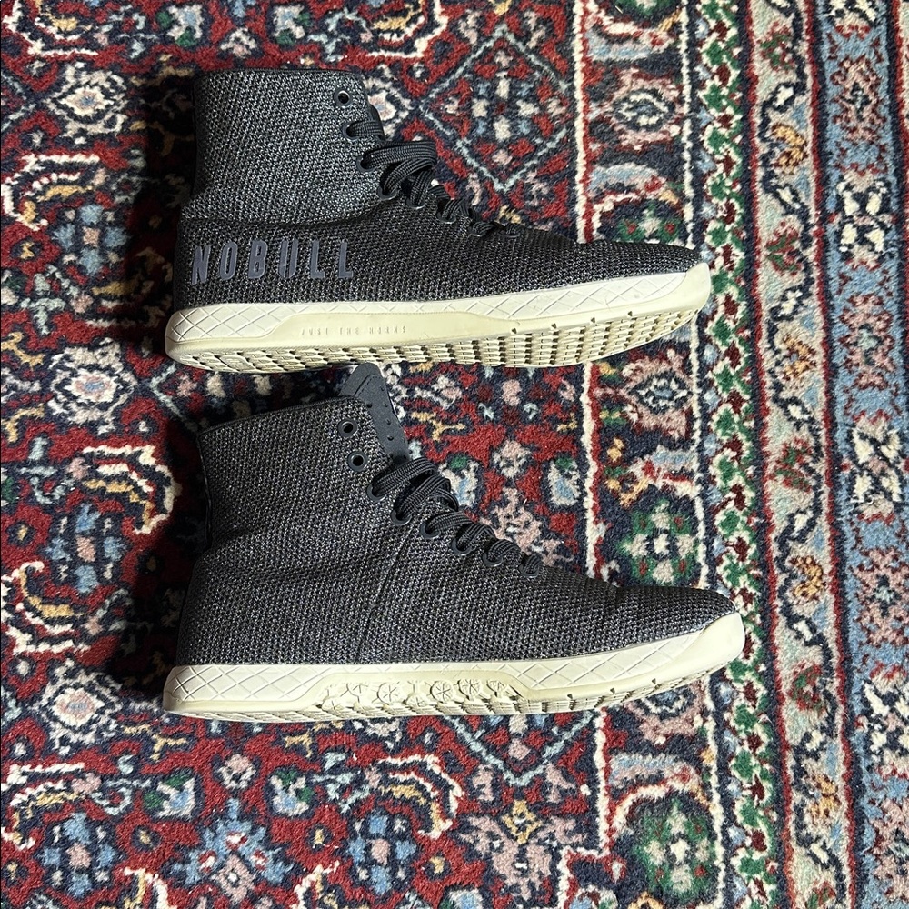 NOBULL High Top Canvas Trainer Shoes - Picture 7 of 8